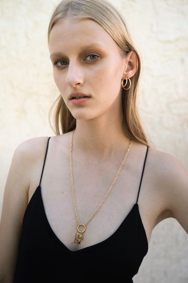 gold necklace personalized שרשרת זהב מעוצבת