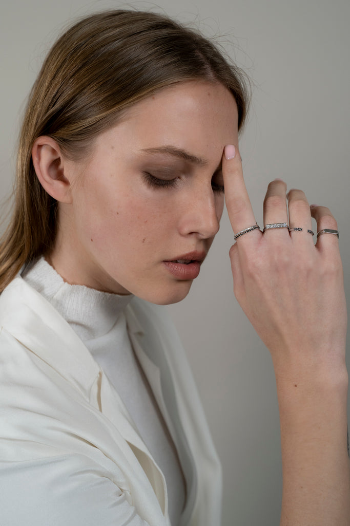 Chic - Flat gold ring - levnaro - לבאנארו