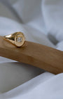 diamond ring gold uniqe טבעת זהב משובצת יהלום מיוחדת עיצוב אישי