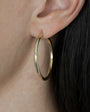 חישוק זהב עגיל מסוגנן גדול gold hoop ring stylish big