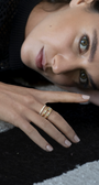 diamond ring gold uniqe טבעת יהלום מיוחדת עיצוב אישי