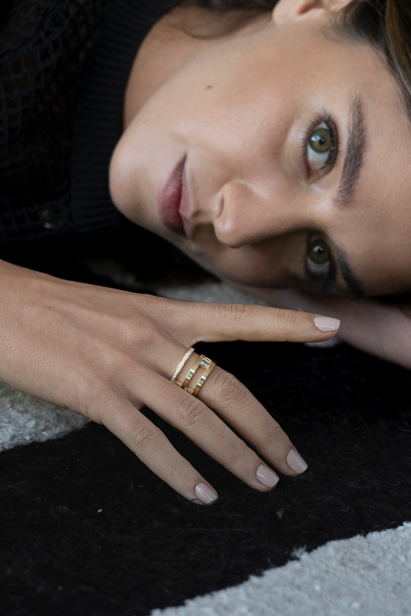 diamond ring gold uniqe טבעת יהלום מיוחדת עיצוב אישי