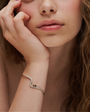 bracelet brown diamond pear wrist צמיד זהב משובץ יהלום טיפה חום