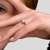 heart diamond shape ring romantic precious טבעת יהלום לב עיצוב רומנטי יוקרתי 