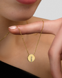 לבנארו שרשרת זהב משובצת יהלום מעוצב levnaro gold diamond necklace stylish