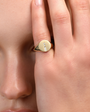 pinky ring diamond gold טבעת זרת זהב יהלום