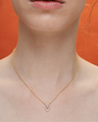 diamond necklace gold pear magnificent שרשרת זהב בשיבוץ יהלום טיפה