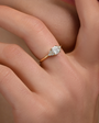 princess roundtable engagment diamond ring טבעת אירוסין יהלום פרינסס מרכזי מעוצב אישי