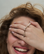 Standing straight - Gold ring - levnaro - לבאנארו